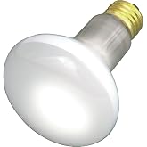 Satco S3210 120V Medium Base 30-Watt R20 Light Bulb, Frosted