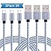 BlastCase Micro USB Cable,3Pack 3FT Nylon Braided High Speed 2.0 USB to Micro USB Charging Cables Android Fast Charger Cord for Samsung Galaxy S7 Edge/S6/S5/S4,Note 5/4,HTC,LG,Tablet (Gray White)