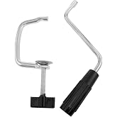 Lovelysp Italian Pasta Machine Handle and Clip Manual Pasta Maker Handle Replacement for Noodle Machine and Accessory Replacement (Black) 2PCS