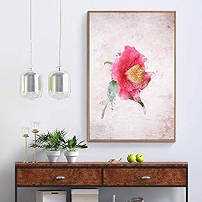 Floating Framed for Living Room Bedroom Vintage Flower...
