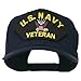 e4Hats.com US Navy Veteran Military Patched High Profile Cap - Navy OSFM