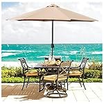 Best Choice Products Patio Umbrella 9' Aluminum Patio Market Umbrella Tilt W/ Crank Outdoor