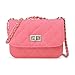 Crossbody Bag，OURBAG PU Leather Quilted Cross Body Shoulder Clutch Purse Evening Handbag with Chain
