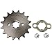 WEIYINGSI 17MM 428 Motorcycle Sprocket, 428-16T Motorcycle Front Engine Sprocket for 50cc 70cc 90cc 110cc 125cc Dirt Pit Bike Mini Bike ATV 4 Wheeler Moped