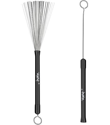 Amazon.com: TUOREN 2Pair Drum Brushes Set Jazz Nylon Brushes