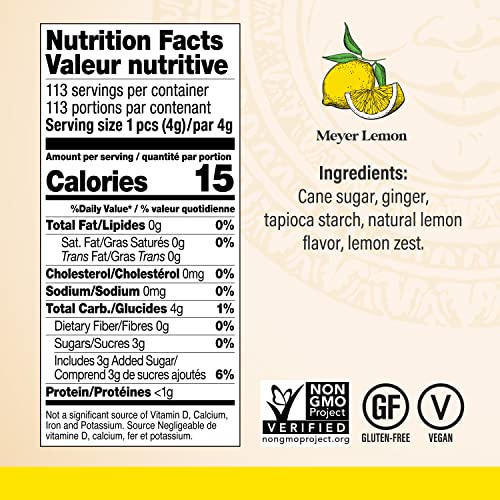 Chimes Meyer Lemon Ginger Chews Candy, 1Pound Bag Pricepulse