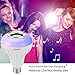 Texsens Music Lamp LED Bulb with Integrated Speaker, 6W E26 RGB Changing Light Wireless Stereo Audio with 24 Keys Remote Control