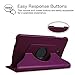 Fintie Rotating Case for Samsung Galaxy Tab A 10.1 - Premium PU Leather 360 Degree Swivel Stand Cover with Auto Sleep/Wake for Galaxy Tab A 10.1 Inch (NO S Pen Version SM-T580/T585/T587) Tablet,Purple
