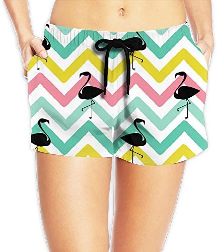 Flamingo Line Women's Fashion Surfing Boardshort Beach Shorts L