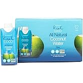 Real Coco All Natural Pure Coconut Water (12-Pack 330mL), Single Ingredient, No Added Sugar, Plant Based, Packed with Electrolytes, Vegan