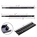 CZXJKKL A Pair of Black Metal Quiet Ball Bearing Full Extension 3 Section Drawer Slide, Side Mount