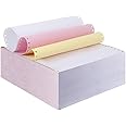 FirstZi 9-1/2 x 11 Inches Carbonless Continuous Forms Computer Paper, Printable NCR Copy Paper for Dot Matrix Printer, 3-Ply 333 Sets, White/Pink/Yellow