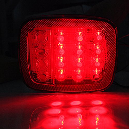 CCIYU 2 Pack 76-06 Wrangler CJ YJ TJ LED Tall Lights Jeep TraIler Rubicon Off Road