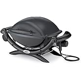 Weber&reg; Q 1400 Portable Grill, Electric Grill, Gray | Portable Grill, 1560‑Watt/120 Volt Outdoor Electric BBQ Grill, Porcelain‑Enameled Cast‑Iron Grates, Precise Heat Control