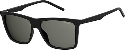 Polaroid Herren Pld 2050/S M9 807 55 Sonnenbrille, Schwarz (Black/Grey), EU