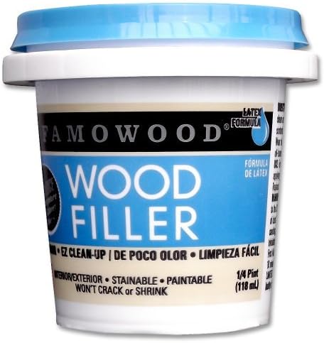 FAMOWOOD Latex Wood Filler - Cherry/Dark Mahogany - 1/4 Pint (118mL) by FamoWood