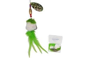 HISOO FISHING LURES Pike Musky Walleye Fishing Lure Spinnerbait with Feathered Hooks Rooster Tail Fishing Lures Spoon Lures Baits with Tackle Box