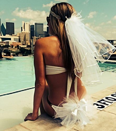 Bachelorette Party Set: Boho Headband and Bachelorette Veil and Booty Veil Set