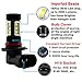 Botepon H10 9145 9140 LED Bulb for Fog Light or DRL, 2000Lumens Extremely Bright 3030 16-SMD Led Bulb 12V 24V (Pack of 2)