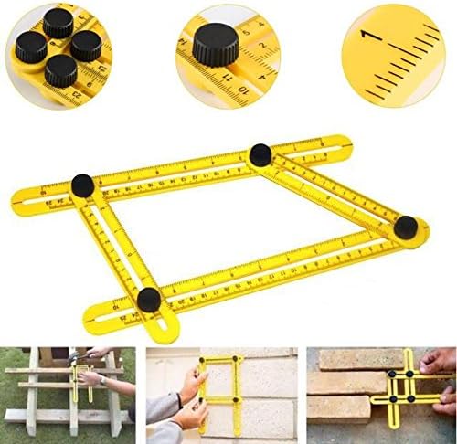 Angleizer Template Tool - Multi-Angle Measurement Tool - Measures All Angles and Forms Angle-izer Angle Template Durable Easy To Use Tool for Handymen, Builders, Craftsmen, DIY Users