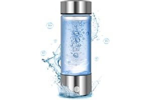 WINGLOV Hydrogen Water Bottle,420ml Hydrogen Water,Hydrogen Water Bottle Generator Improve Water Quality in 3 Minutes,Portable Hydrogen Water Ionizer Machine for Home,Office and Travel(Silver)