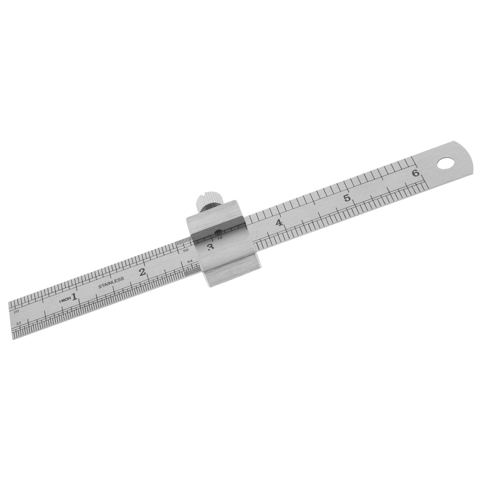 Photo 1 of 1 Set Stainless Steel Ruler Table Depth Spring Steel Machinist Ruler Pocket Steel Rule Carpenter Rulers Engineering Ruler Scribing Tools Slide Ruler Clip Metric