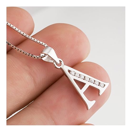 YFN-Initial-Pendant-Necklace-Earrings-in-Sterling-Silver-with-Cubic-Zirconial-26-Letter-Alphabet-Jewelry-for-Women-Teen-Girl YFN-Initial-Pendant-Necklace-Earrings-in-Sterling-Silver-with-Cubic-Zirconial-26-Letter-Alphabet-Jewelry-for-Women-Teen-Girl