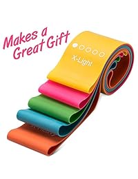 Fit Simplify bandas de resistencia de 10.0 in   bandas de ejercicio de resistencia   Juego de 5 bandas de botas   guía de instrucciones de bono, bolsa de transporte, libros electrónicos y vídeos de entrenamiento en línea