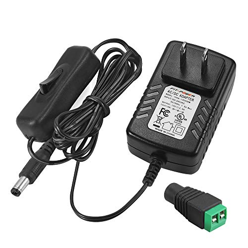 thumbnail image 2 of 12V 2A 24W 1.8M Long Power Supply Adapter, AC DC Switching Adapter (Input 100-240V, Output 2 of 9