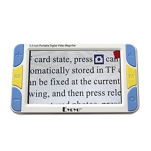 Eyoyo 5.0-inch Handheld Portable Video Digital Magnifier Electronic Reading Aid with Voice Prompt Function ï¼ˆMagnification 4-32Xï¼‰