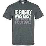 Image Sport Rugby If Rugby Was Easy Dark Heather T-Shirt Adult Large