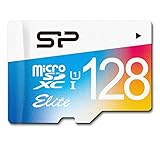 Silicon Power 128GB up to 75MB/s MicroSDXC UHS-1 Class10, Elite Flash Memory Card with Adaptor