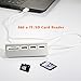 USB 3.0 Hub Ultra Slim 3-Port Aluminum Hub with 2-Slot SD/TF Card Reader Combo, 5 in 1 Superspeed USB 3.0 Hub for MacBook Pro 13/15, iMac, Mac Pro/Mini, Surface Pro, PCs and More - Gray