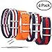 OWNITOW 4 Pack Nylon Watch Bands, Canvas Fabric Ballistic Nylon Watch Straps - Widths 16mm 18mm 20mm or 22mm 24mm