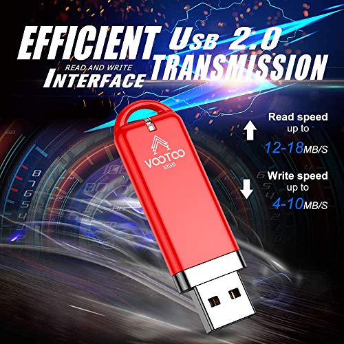 VOOTOO USB 2.0 Flash Drives 32GB 3 Pack, Thumb Drives U Disk Memory