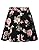 Made by Emma MBE Women's Floral Elasticized Waistband Swing Skater A-Lined Skirt