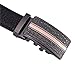 Men's Casual Automatic Buckle Belt, Luxury Style Black Belts with Crocodile Pattern