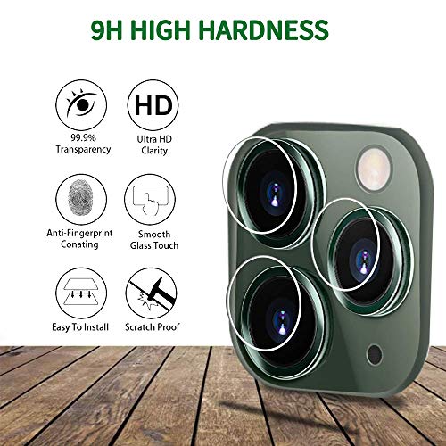 [2Pack] AOSOK Camera Protector for iPhone 11 Pro 5.8' /iPhone 11 Pro Max 6.5', Tempered Glass, Anti-Scratch, Ultra Thin, High Definition Camera Lens Protector with Lifetime Replacement Warranty (2pcs)