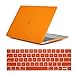 Se7enline Compatible with MacBook Pro M1/M2 A2338/A2251/A2289/A1706/A1989/A2159 Case Hard Case Cover for Mac Pro 13 inch with Touch Bar 2016-2024 Keyboard Cover, Orange