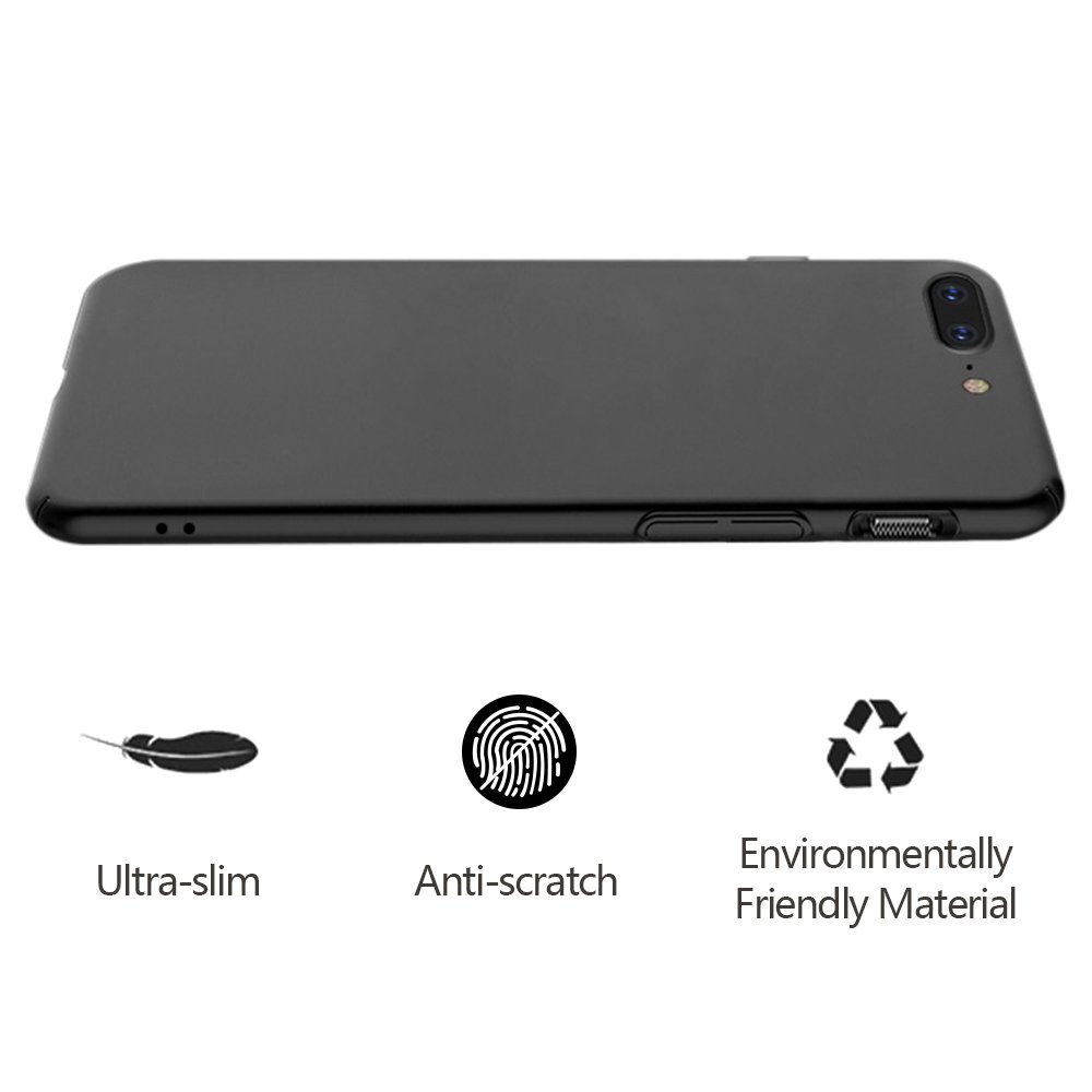 Hülle für OnePlus 5, Senisttech OnePlus 5 Ultra Slim Schutzhülle ,Anti-Scratch Shockproof und Schutz vor Fingerabdruck, Staub Handyhülle Case für OnePlus 5 (Schwarz)