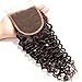 Unice Hair Malaysian Curly hair 4x4 Lace Closure Free Part, 100% Unprocessed Human Virgin Hair Natural Color (18inch)