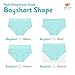 Lucky & Me | Annika Girls Boyshort Panties | Soft Cotton Blend Underwear | 5-Pack