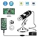 USB Microscope,1000x Zoom Digital Mini Microscope Camera with OTG Adapter and Metal Stand, Compatible for Micro USB Type-C Android, Windows Mac Linux