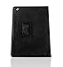 Bear Motion for iPad 2/3 / 4 - Genuine Cowhide Leather Case for iPad 2 / iPad 3 / iPad 4 with Built in Stand Support Sleep Function - Black