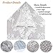 SALAMUTU African French Lace Fabric 5 Yards Nigerian Eco-Friendly Embroidery Lace Fabric with Rhinestones and Beadsfor Party Dress Formal Wedding Dress 5 Colors (White)