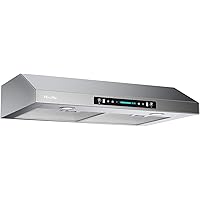 30 Inch Under Cabinet Range Hood with 900-CFM, 4 Speed Gesture Sensing&Touch Control Panel, Stainless Steel Kitchen Vent