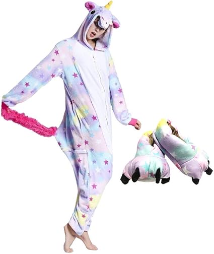 Pijama de unicórnio e pantufa Clearance