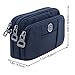 Essential Phone Belt Clip Waist Hip Pack Travel Messager Purse Crossbody Bag 3 Way Universal Water Resistant(Horizontal-Black)