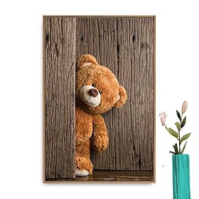 Framed Canvas Wall Art Christmas Santa Claus Canvas Prints Home Artwork Decoration for Living Room,Bedroom - 16x24 inches