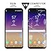Samsung S8 Glass Screen Protector SGIN, [2Pack Black]Highest Quality Premium Tempered Glass Anti-Scratch, Clear High Definition (HD) Screen Film for Samsung Galaxy S8(Full Screen Coverage)